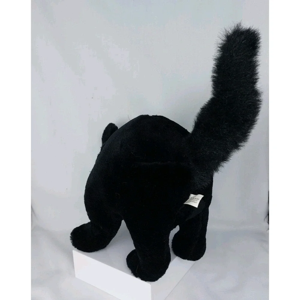 Vtg Gibson Greetings Plush Angry Fraidy Black Cat 10
